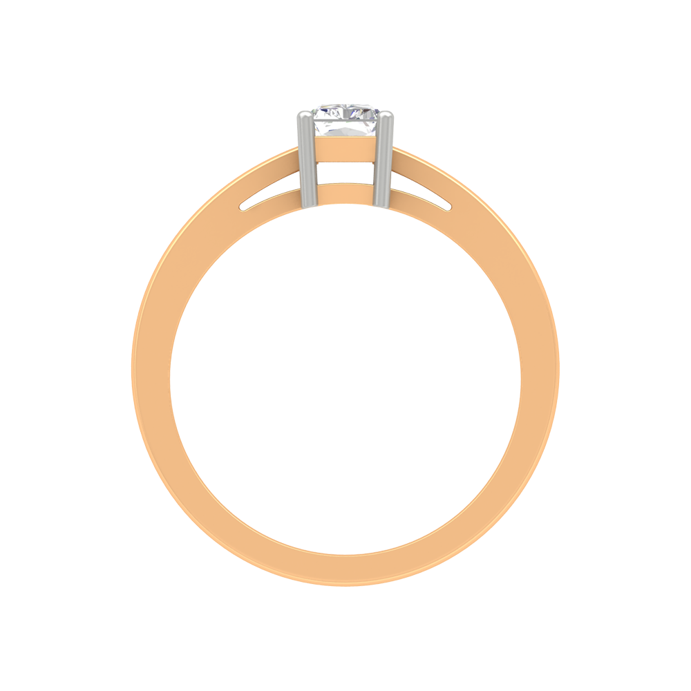 Sqaumous Loop Solitaire Ring - Twelve
