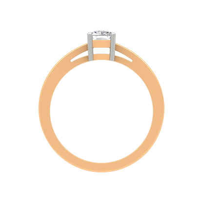 Sqaumous Loop Solitaire Ring - Twelve