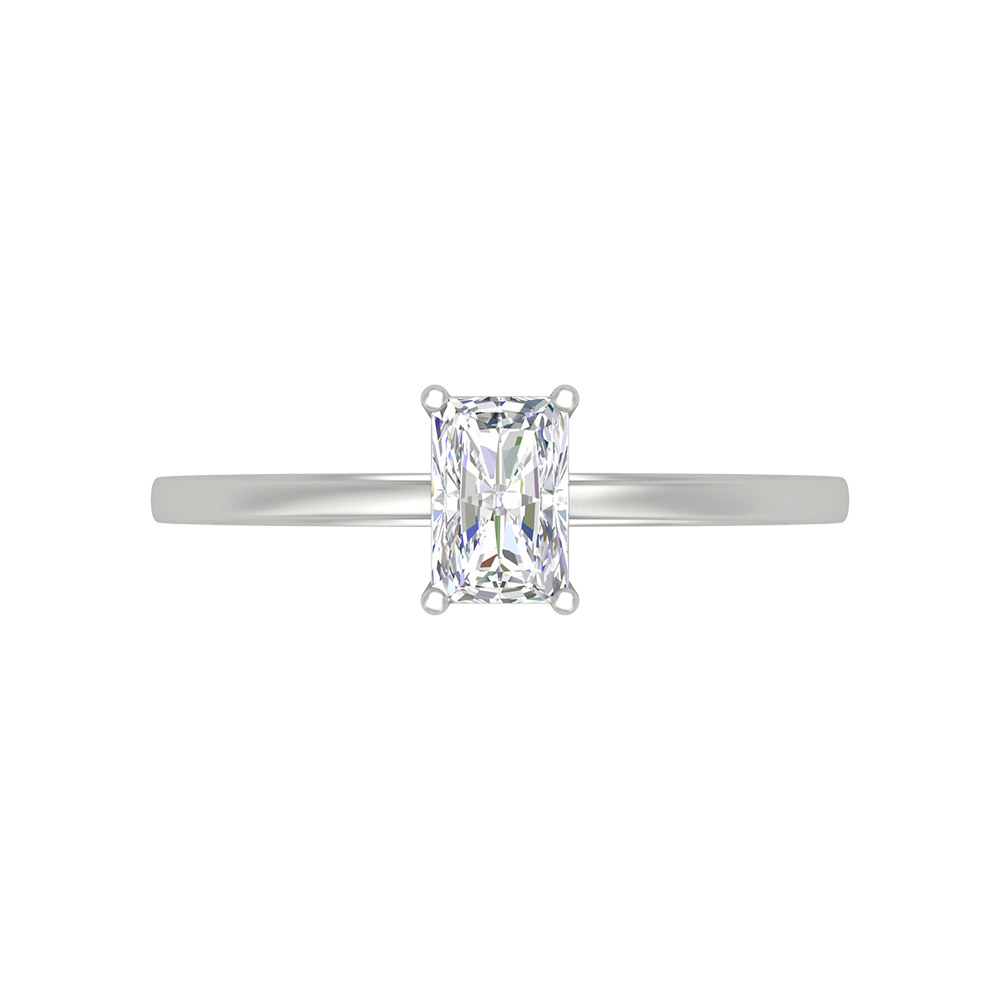 Sqaumous Loop Solitaire Ring - Two