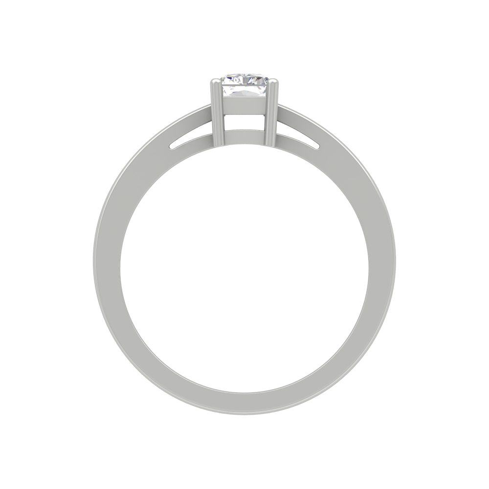Sqaumous Loop Solitaire Ring - Three
