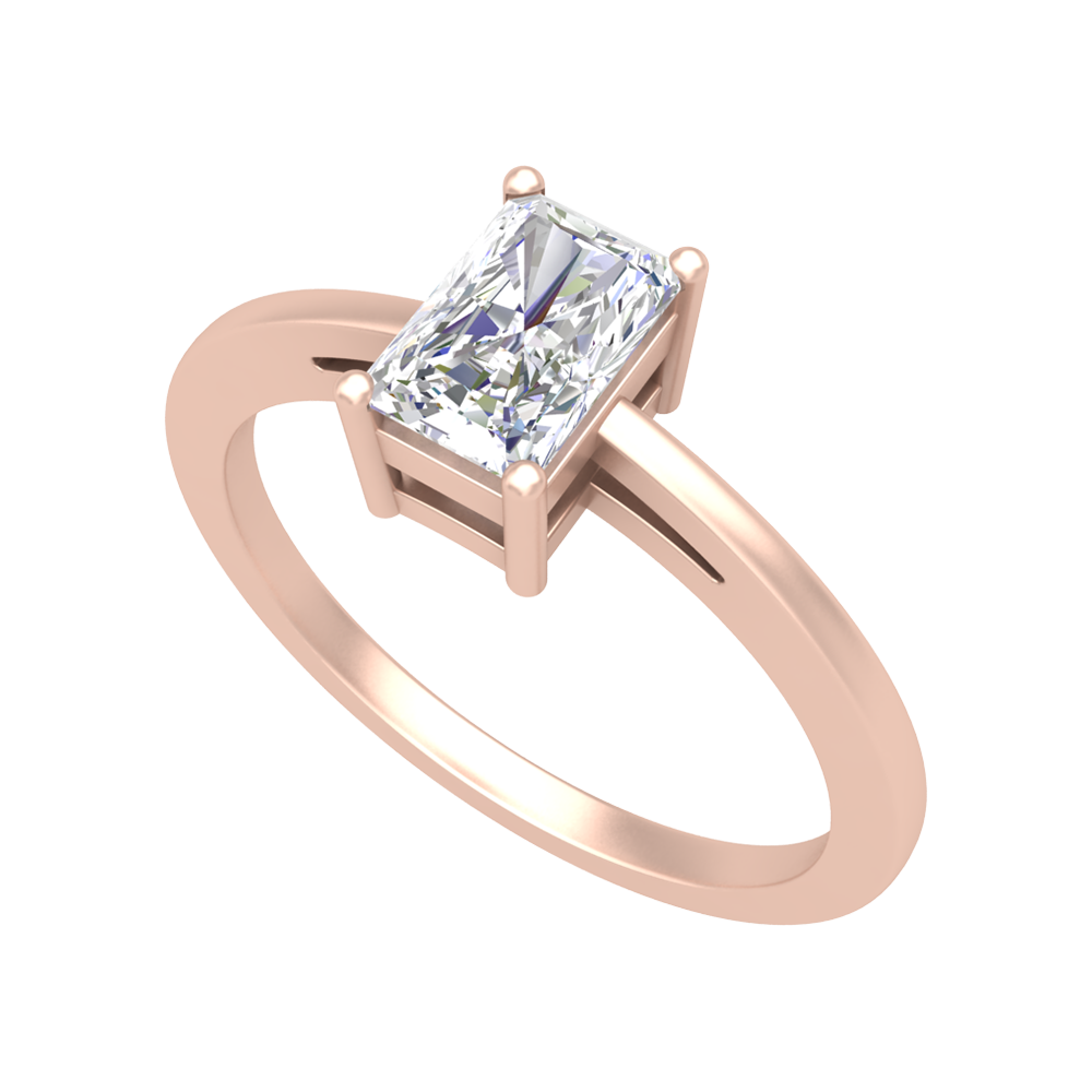 Sqaumous Loop Solitaire Ring - Five