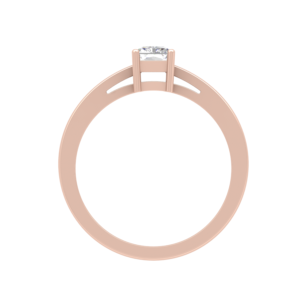 Sqaumous Loop Solitaire Ring - Seven