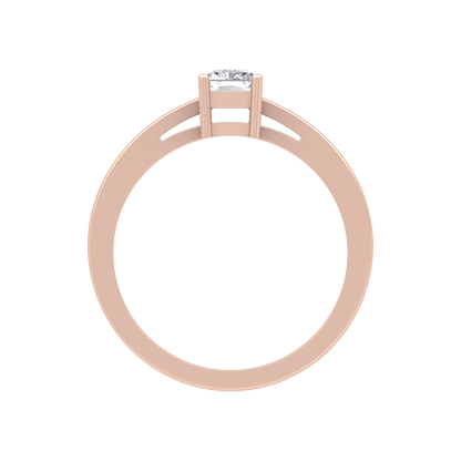 Sqaumous Loop Solitaire Ring - Seven