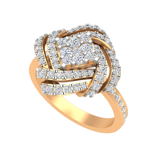 Squamous Cocktail Ring In 925 Sterling Silver - One