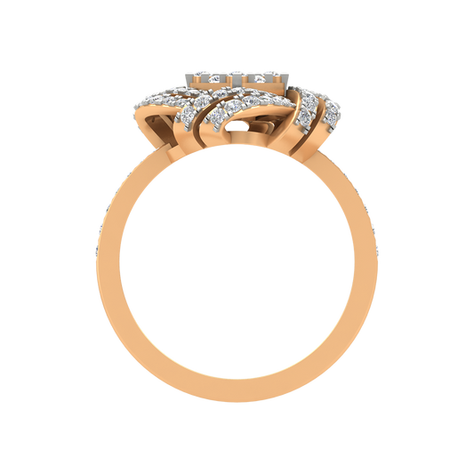 Squamous Cocktail Ring In 925 Sterling Silver - Two