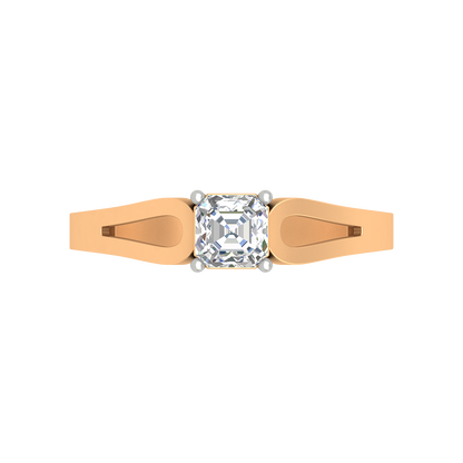 Square In A Loop Solitaire Ring - Ten
