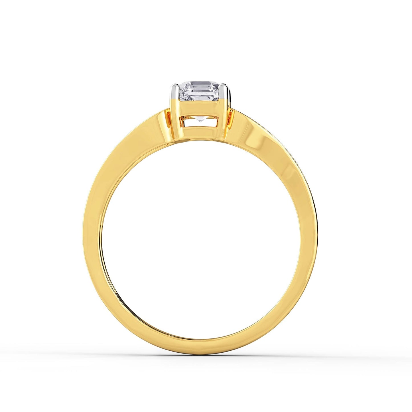 Square In A Loop Solitaire Ring - Eleven