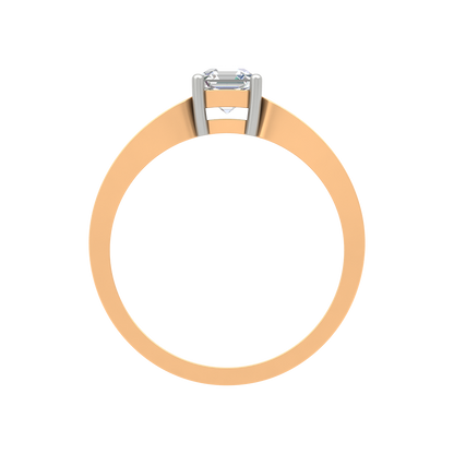 Square In A Loop Solitaire Ring - Twelve