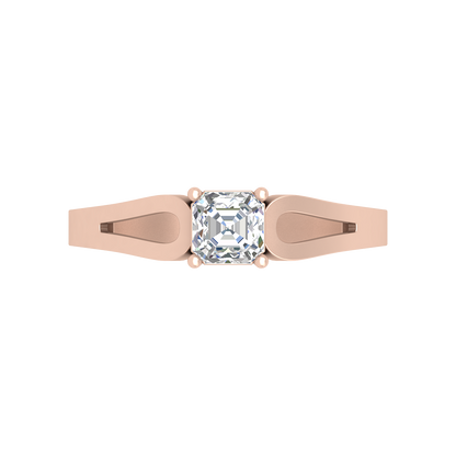 Square In A Loop Solitaire Ring - Two