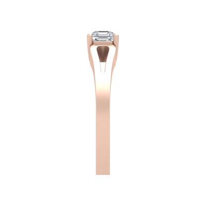 Square In A Loop Solitaire Ring - Four
