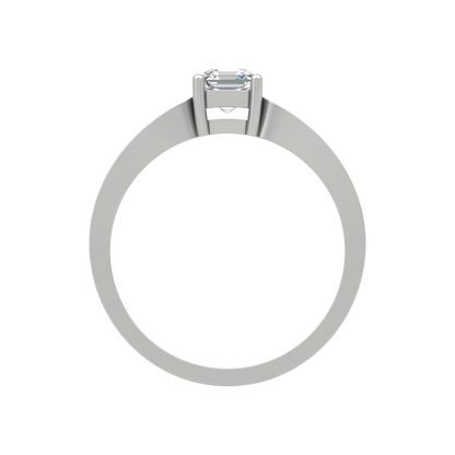 Square In A Loop Solitaire Ring - Eight