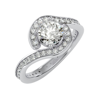 Stacks Cluster Ring In 925 Sterling Silver - Five