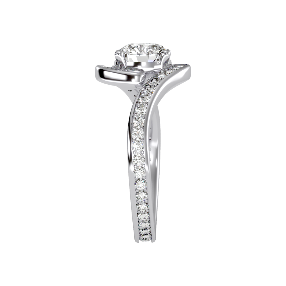Stacks Cluster Ring In 925 Sterling Silver - Seven