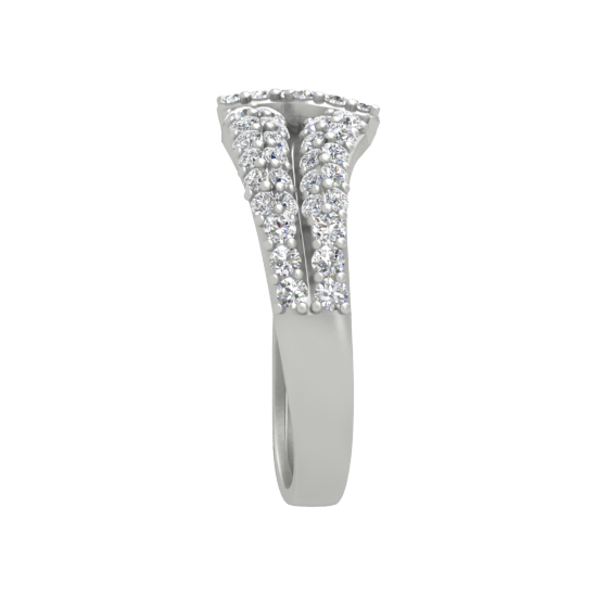 Starstuck Diamond Band In 925 Sterling Silver - Seven