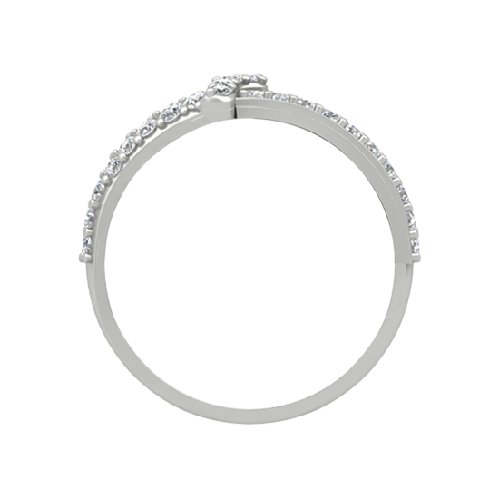 Starstuck Diamond Band In 925 Sterling Silver - Eight