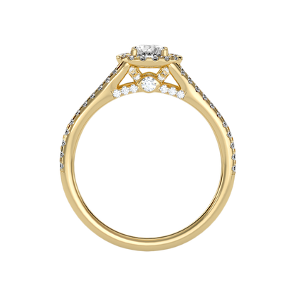 Startling Halo Engagement Ring - Twelve