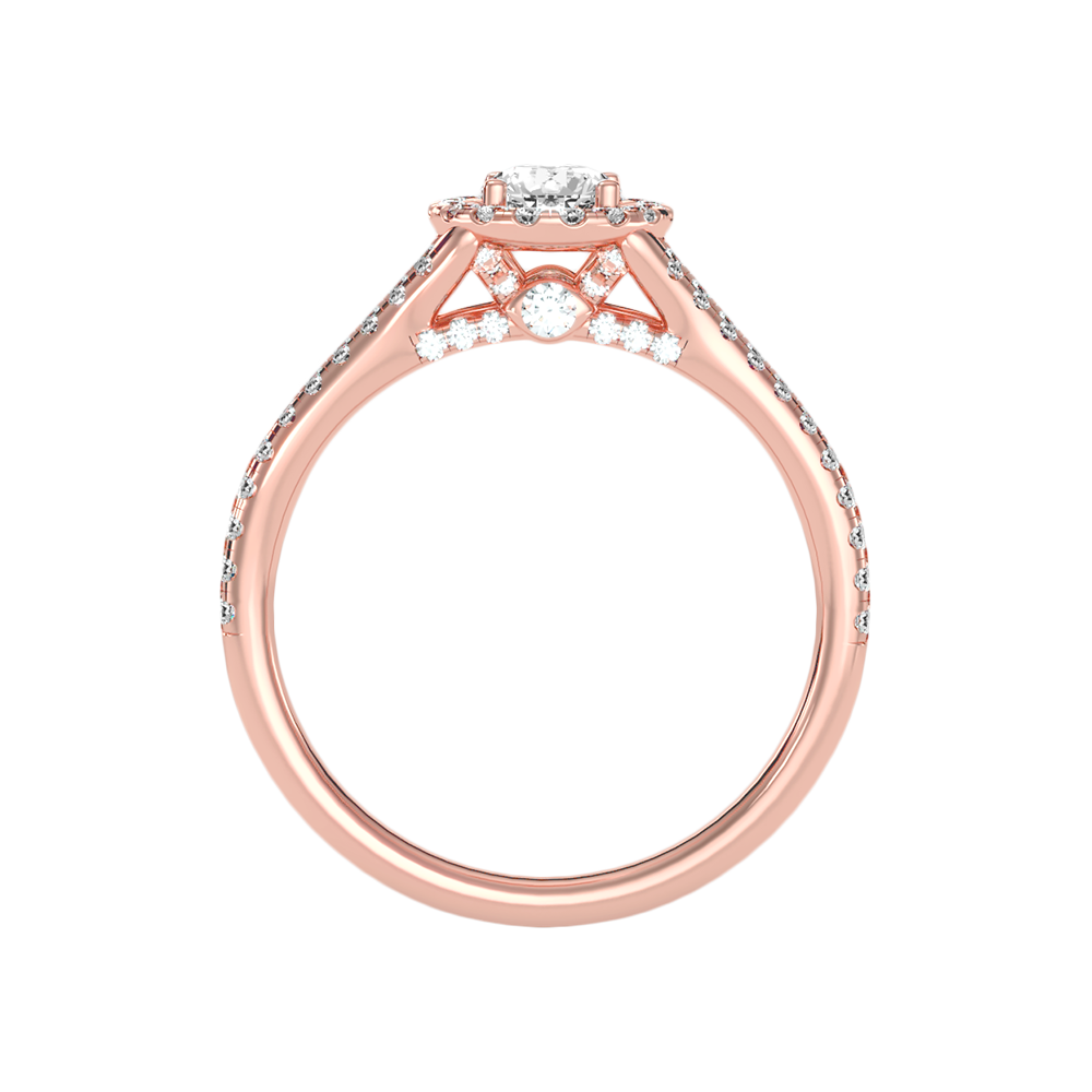 Startling Halo Engagement Ring - Four