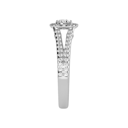 Startling Halo Engagement Ring - Seven