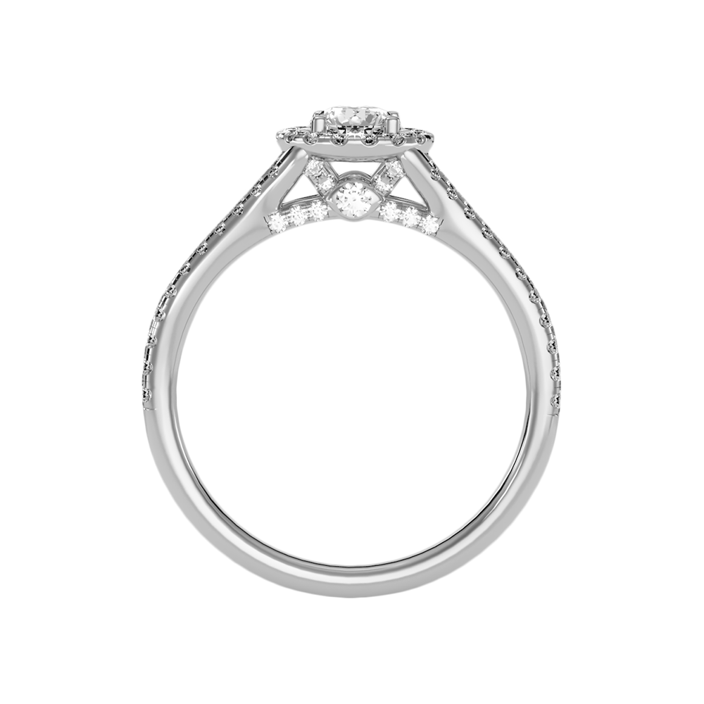 Startling Halo Engagement Ring - Eight