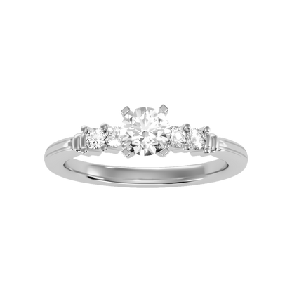 Stately Solitaire Ring - Three