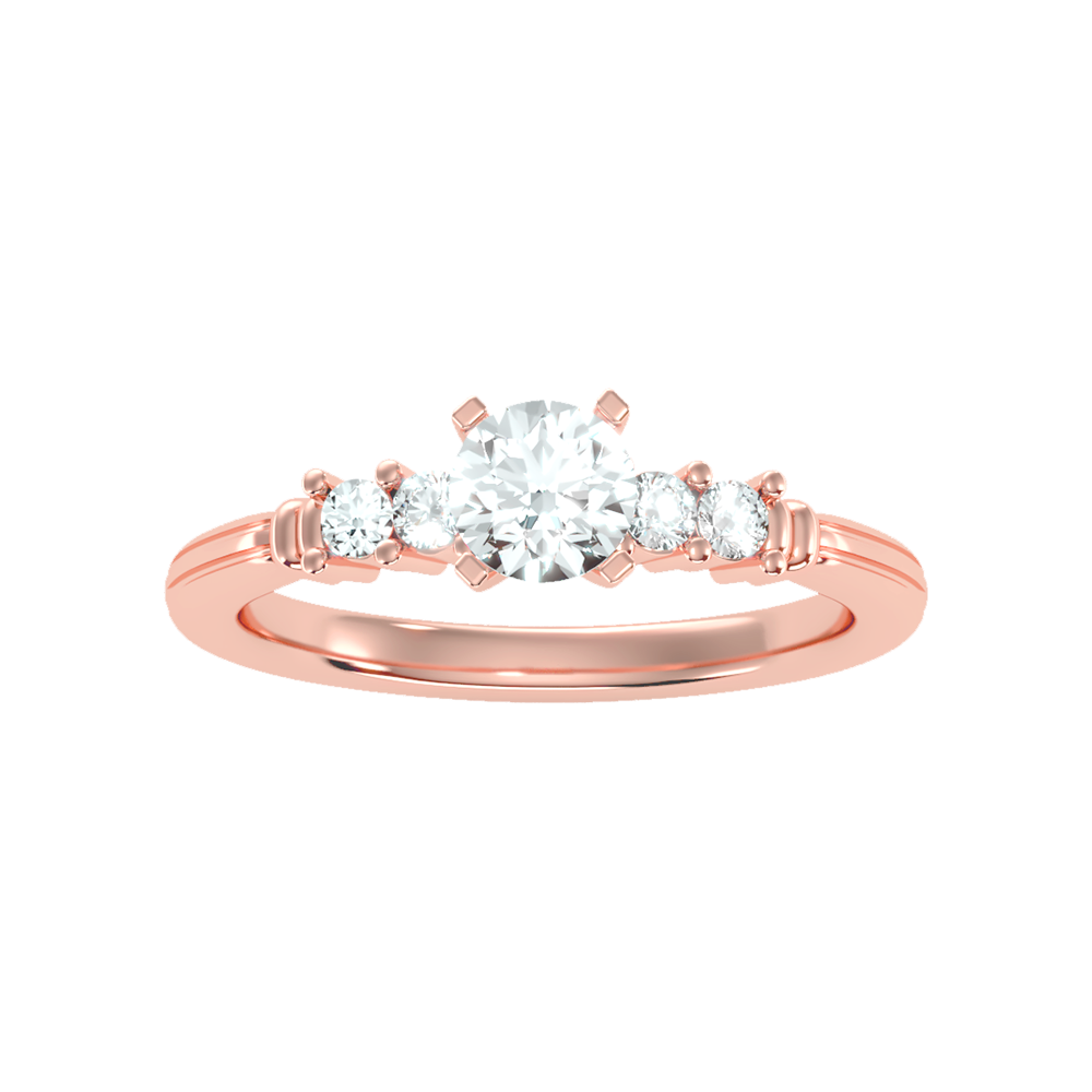 Stately Solitaire Ring In 925 Sterling Silver - Seven
