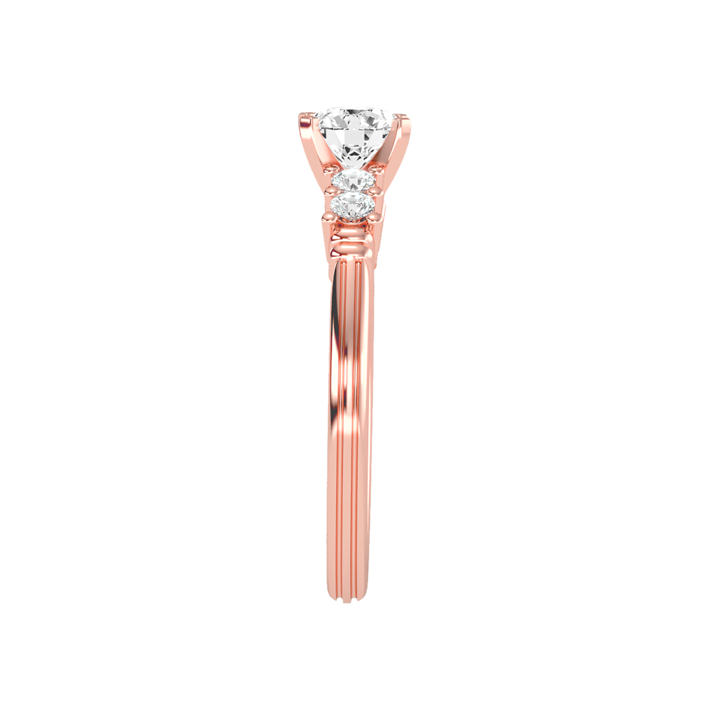 Stately Solitaire Ring In 925 Sterling Silver - Eight