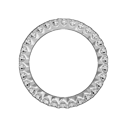 Statement Wedding Band In 925 Sterling Silver - One