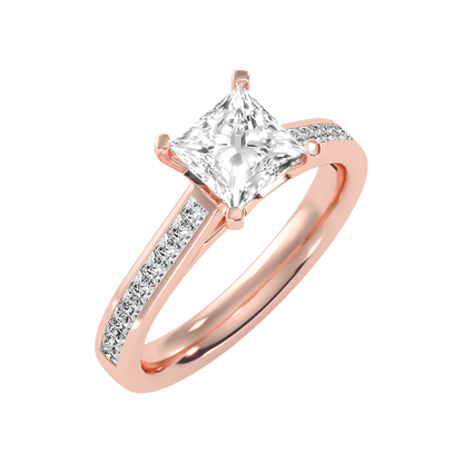 Statuesque Solitaire Ring In 925 Sterling Silver - One