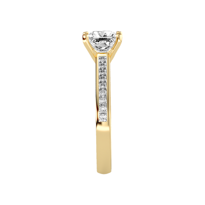 Statuesque Solitaire Ring In 925 Sterling Silver - Eleven