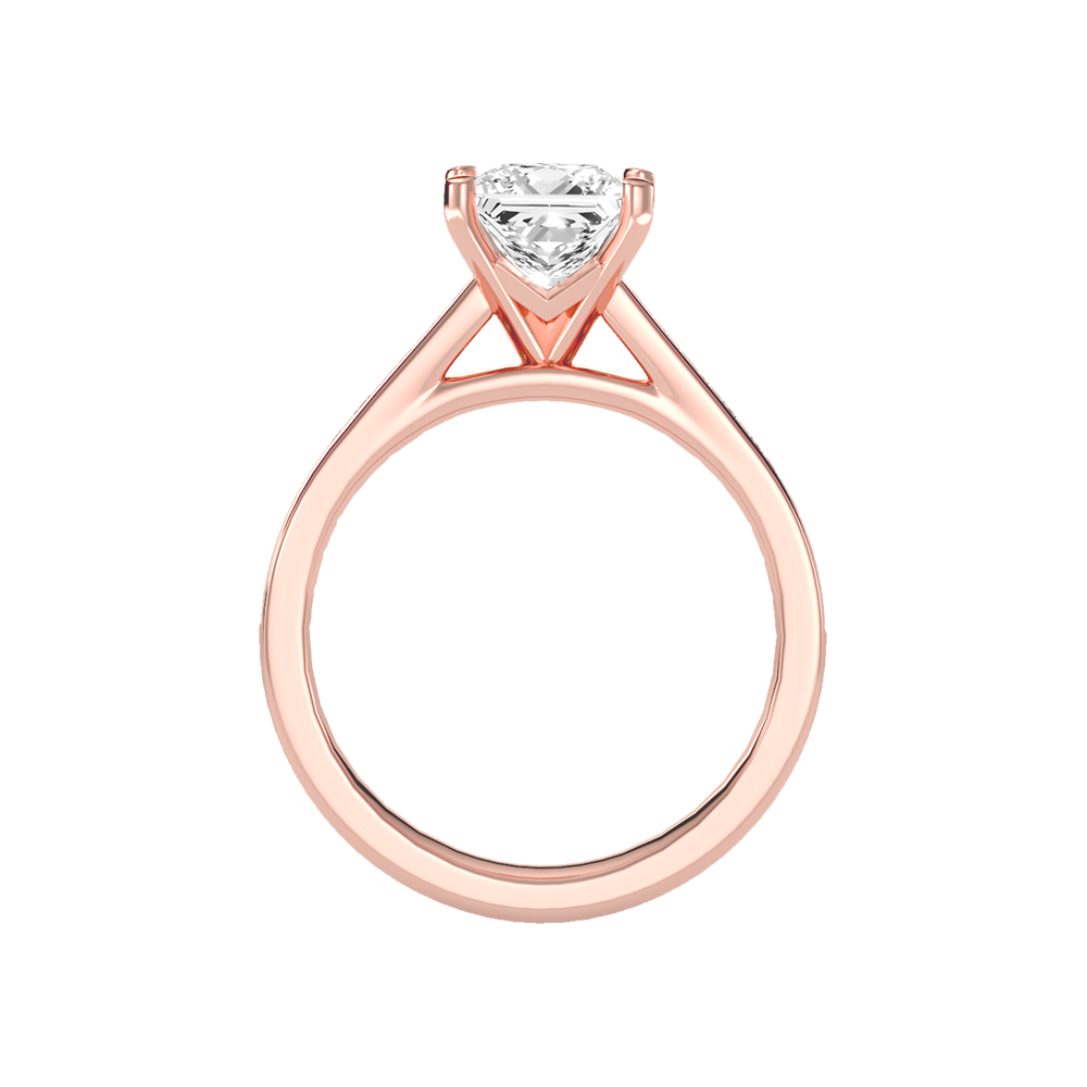 Statuesque Solitaire Ring In 925 Sterling Silver - Four