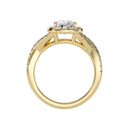 Stormi Classic Halo Diamond Engagement Ring - Twelve
