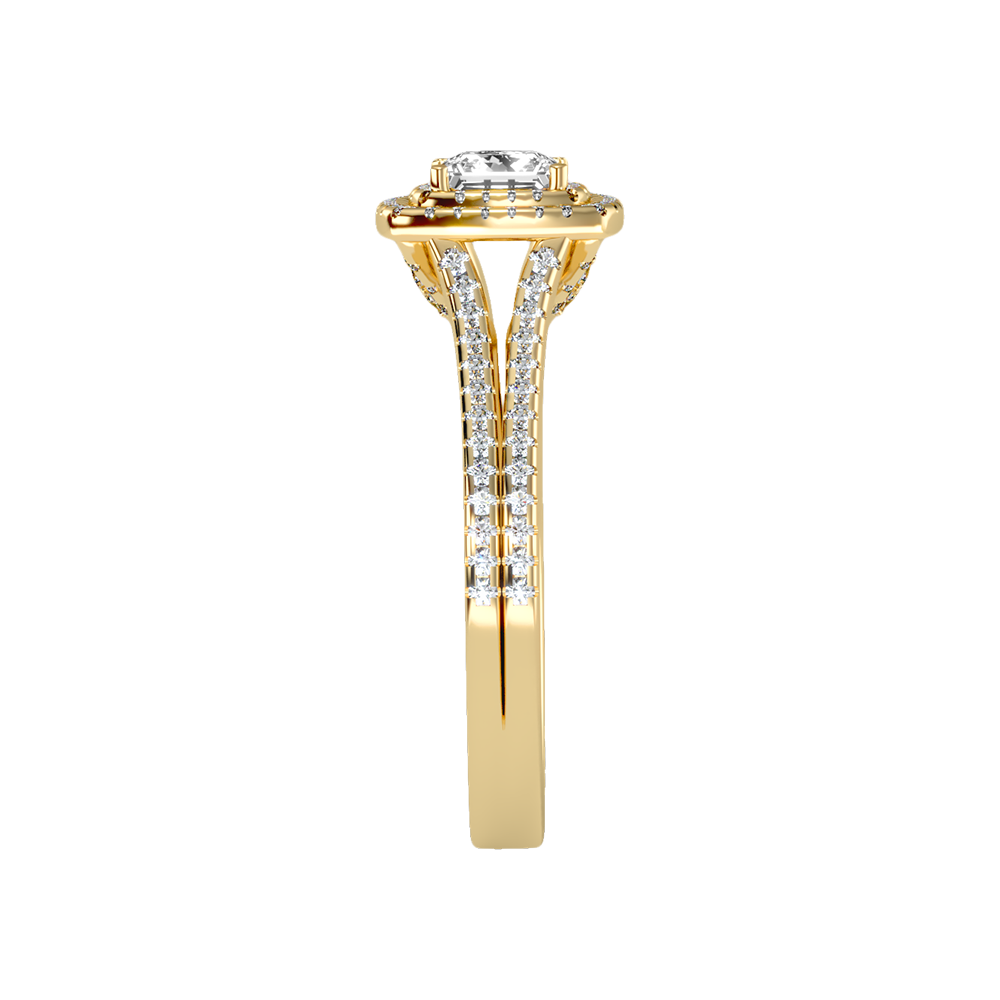 Stran Halo Ring In 925 Sterling Silver - Eleven