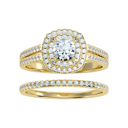 Stream Bridal Ring Set - One