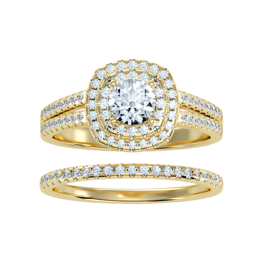 Stream Bridal Ring Set - One