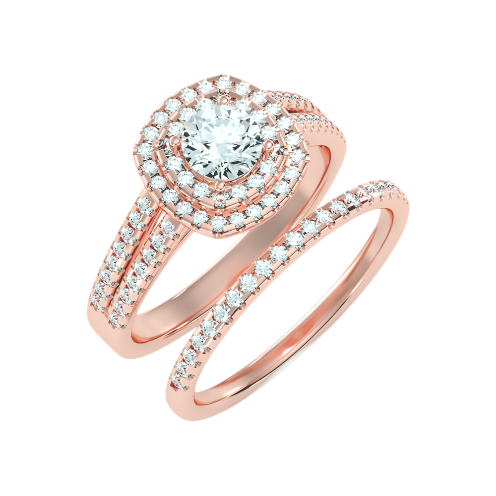 Stream Bridal Ring Set - Eleven