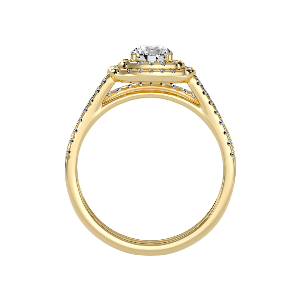 Stream Bridal Ring Set In 925 Sterling Silver - Four