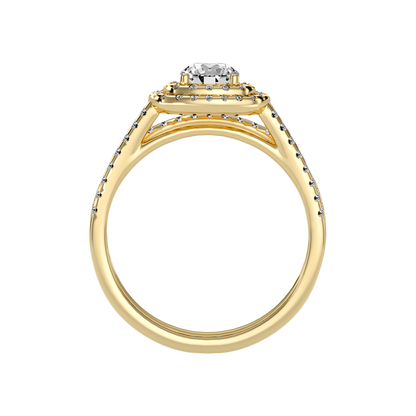 Stream Bridal Ring Set In 925 Sterling Silver - Four