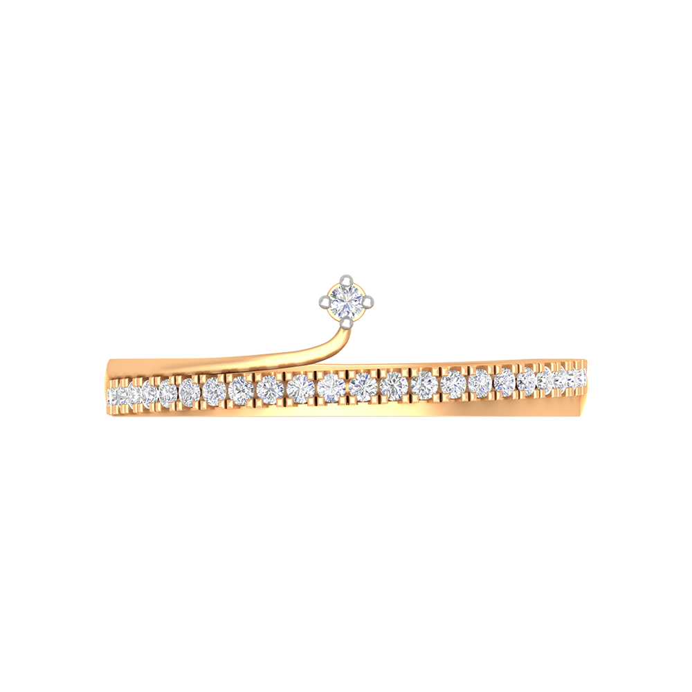 Stunning Diamond Band In 925 Sterling Silver - Ten