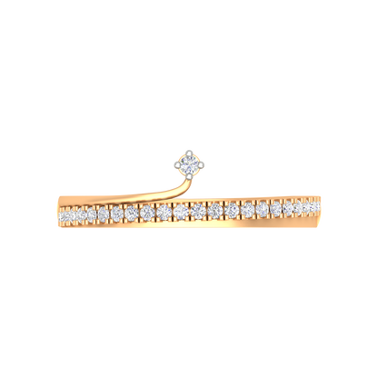 Stunning Diamond Band In 925 Sterling Silver - Ten