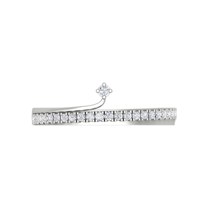 Stunning Diamond Band In 925 Sterling Silver - Two