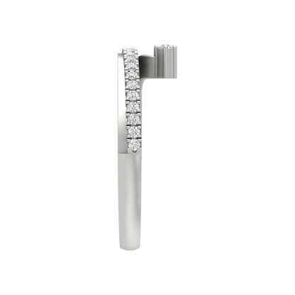 Stunning Diamond Band In 925 Sterling Silver - Four