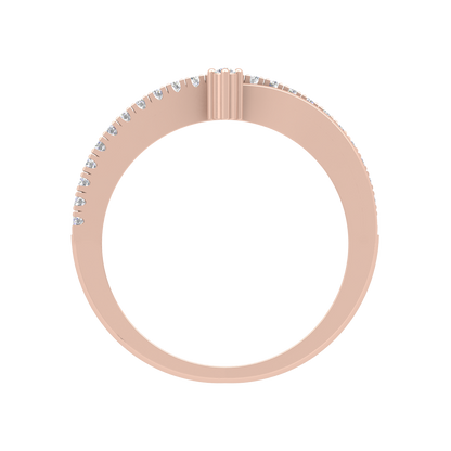 Stunning Diamond Band In 925 Sterling Silver - Six
