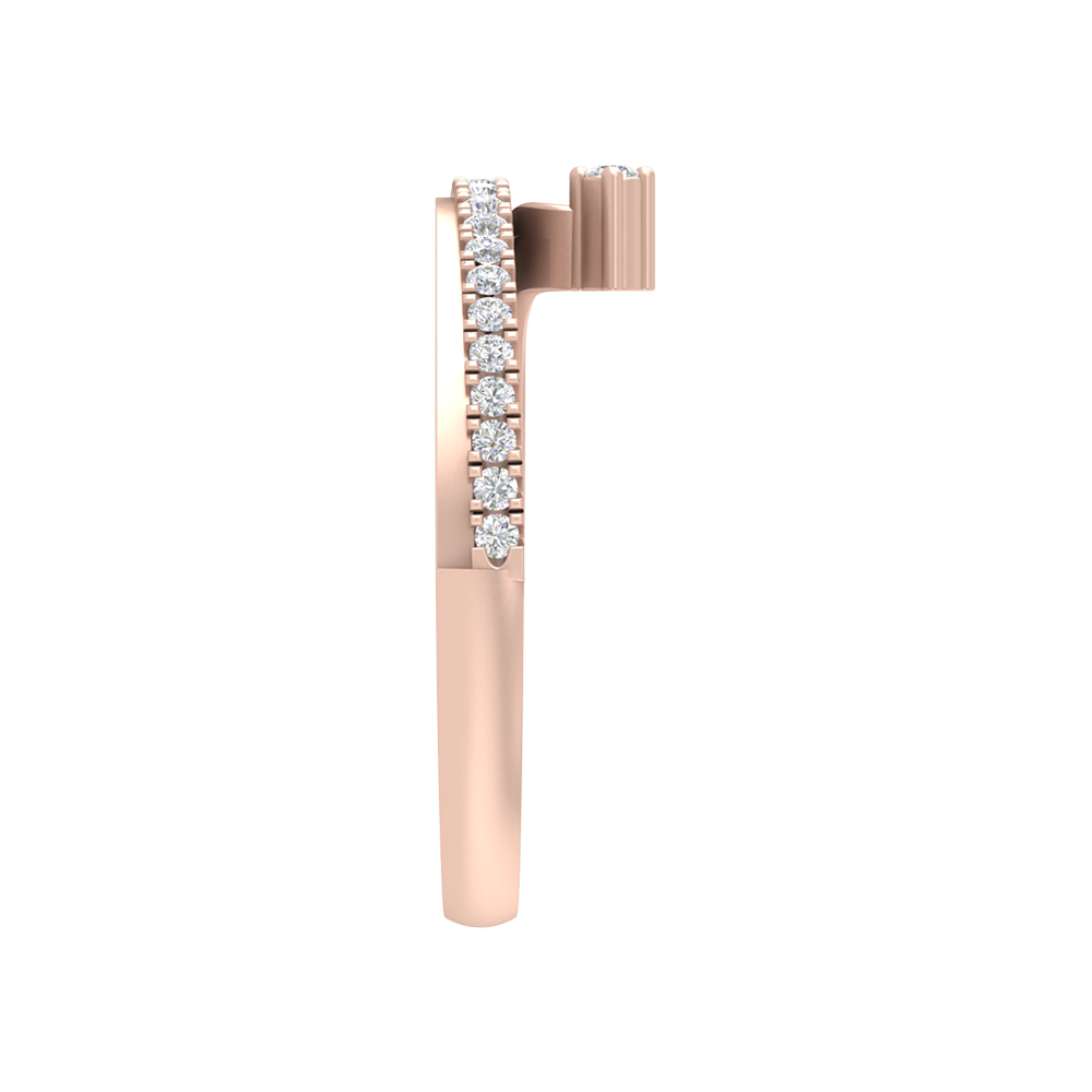 Stunning Diamond Band In 925 Sterling Silver - Eight