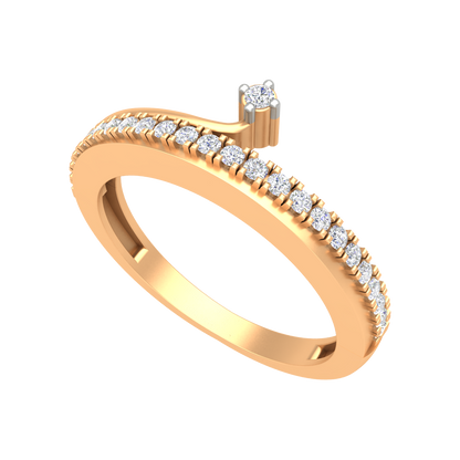 Stunning Diamond Band In 925 Sterling Silver - Nine
