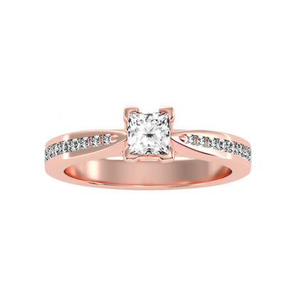 Stunning Single Stone Ring In 925 Sterling Silver - Twelve