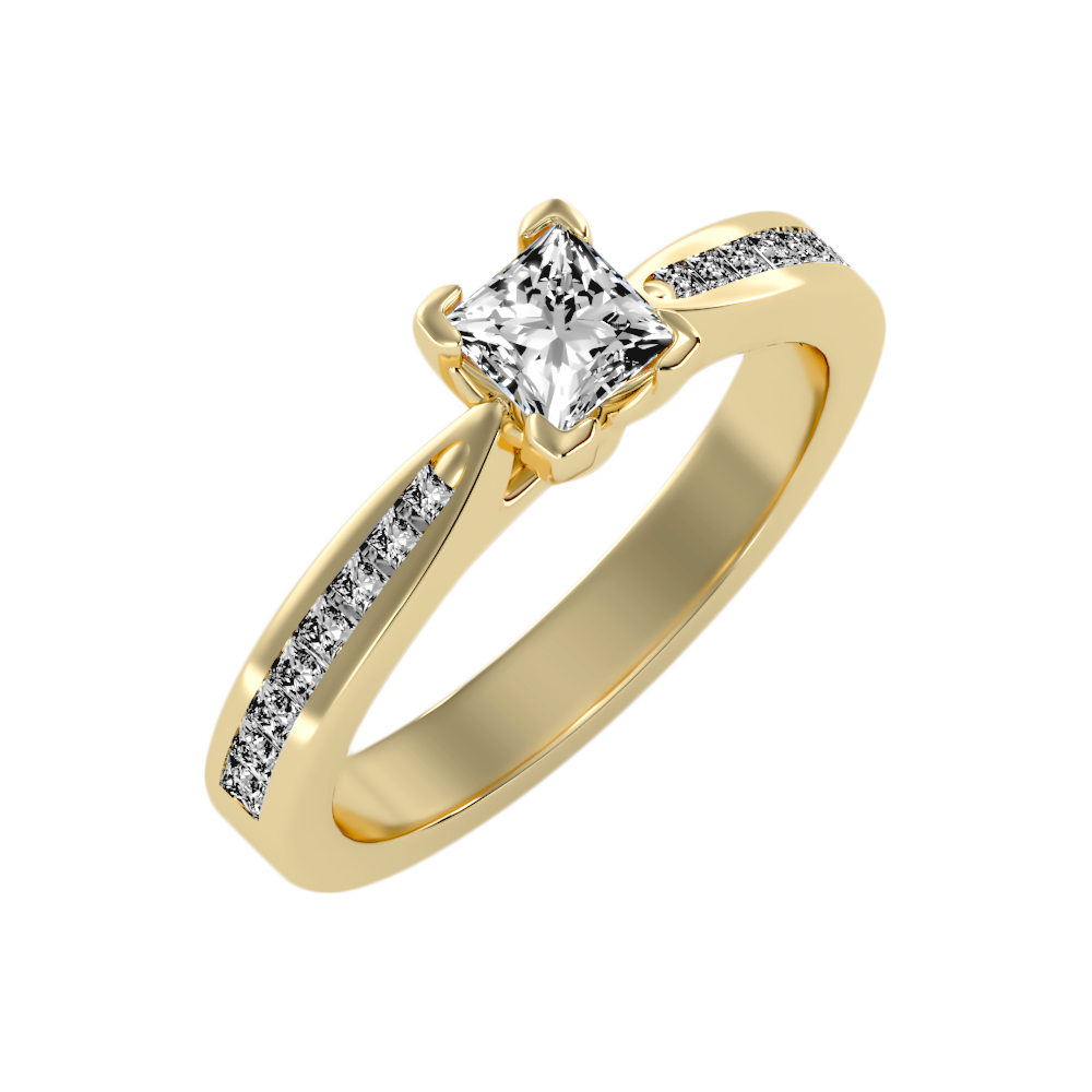 Stunning Single Stone Ring In 925 Sterling Silver - Six