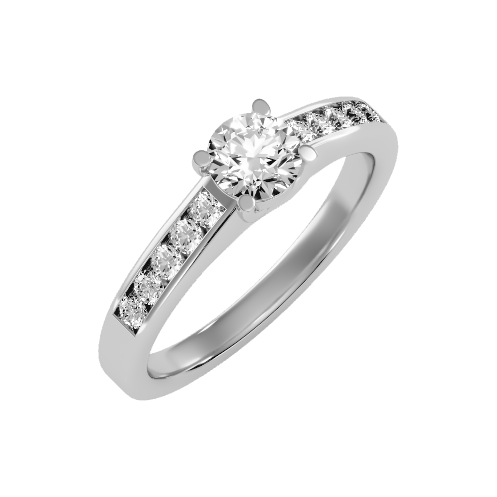 Stunning Solitaire Ring In 925 Sterling Silver - One
