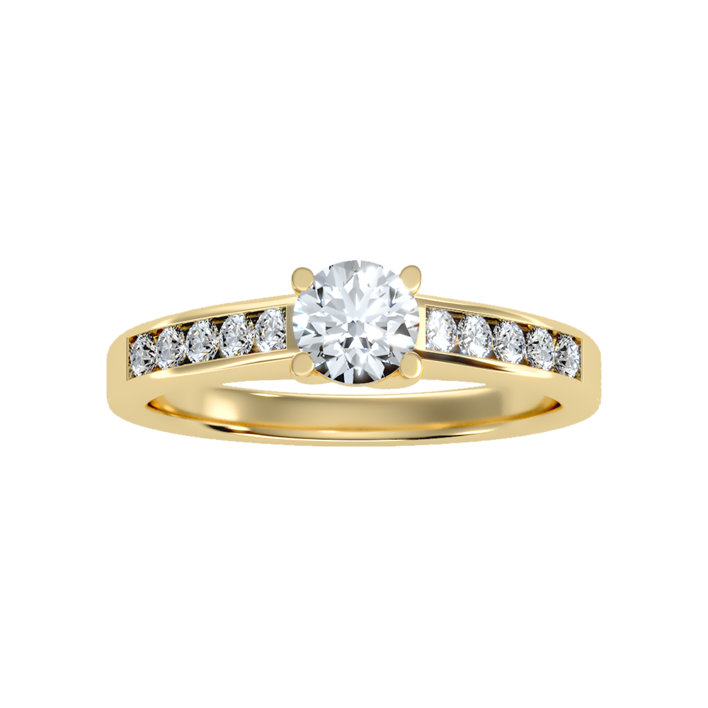 Stunning Solitaire Ring In 925 Sterling Silver - Ten