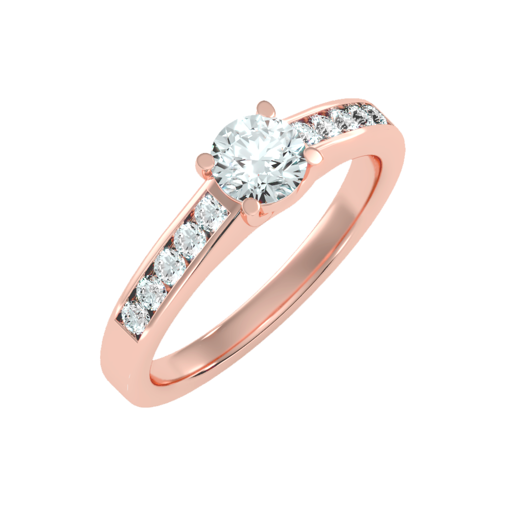 Stunning Solitaire Ring In 925 Sterling Silver - Five