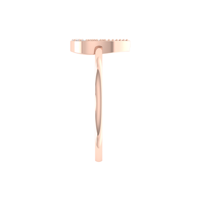 Stunning Pear Shaped Diamond Ring In 925 Sterling Silver - Three